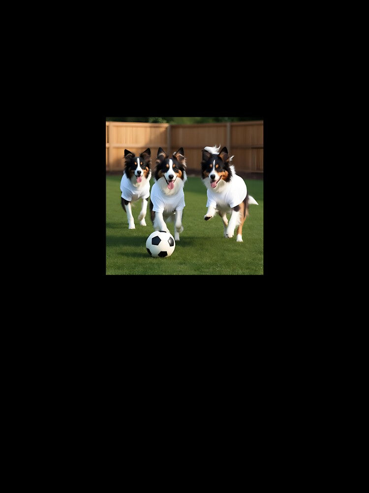 Border Collies love football too! Soccer and Dog Lovers - Tottenham Hotspur, Fulham - Any dog, any colour by Humour House Designs
