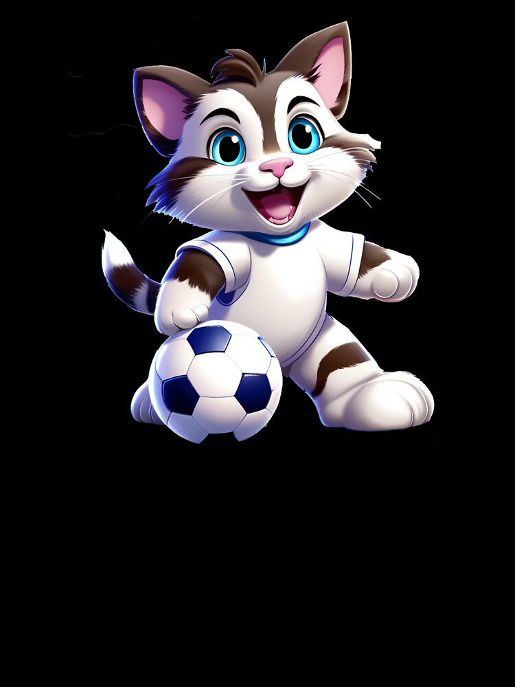 Cat Playing Soccer - Football Kitty by neworionsOrions