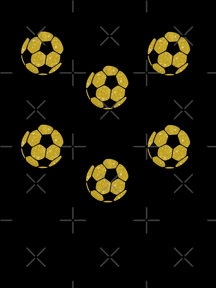 Yellow Preppy Glitter Soccer Ball Set Pack by wonderxwander
