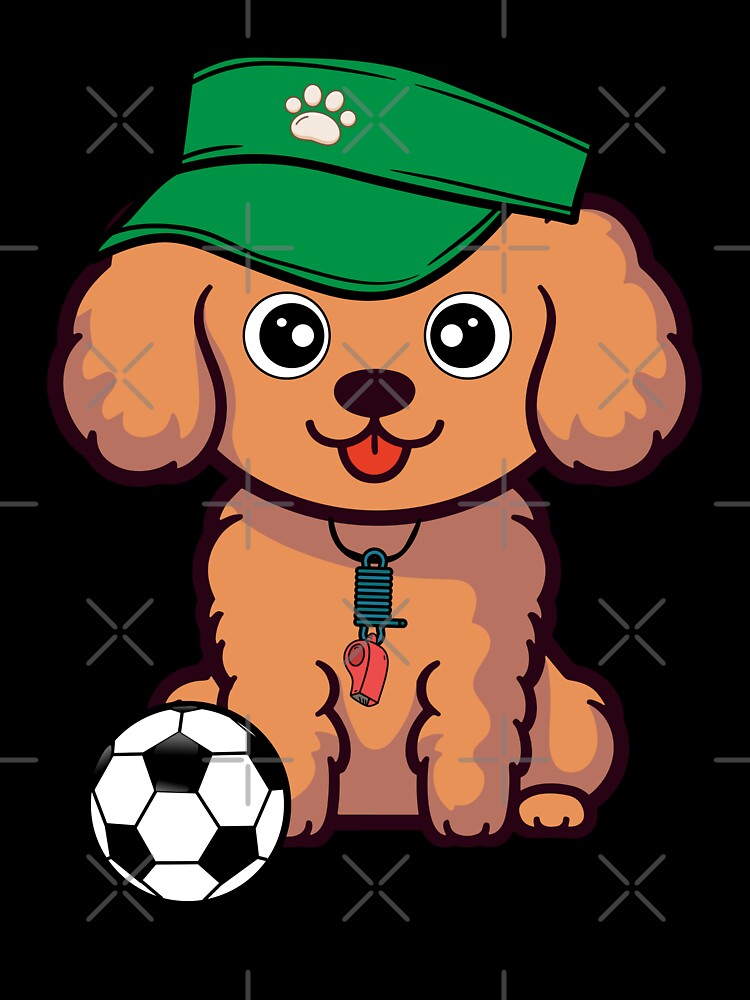 Soccer Player Brown dog by Pet Station