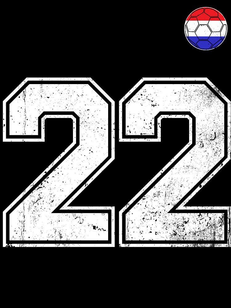 Netherlands Soccer Number 22 Vintage Sports Fan by LiviuGligoros