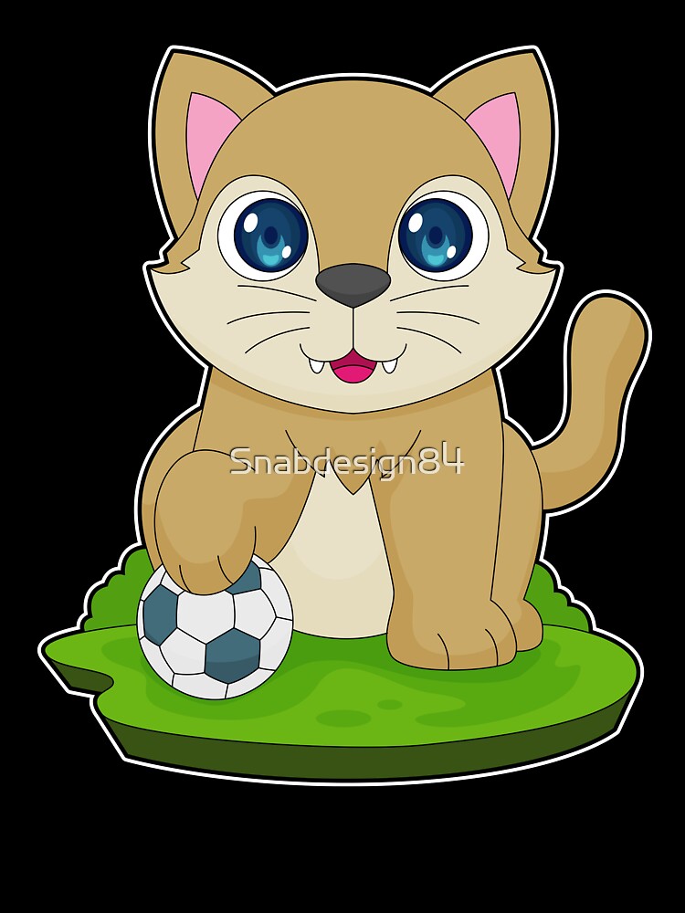 Cat Soccer player Soccer by Snabdesign84
