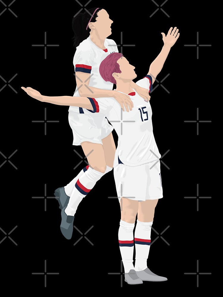 Female soccer players celebrating by nikolaj1301
