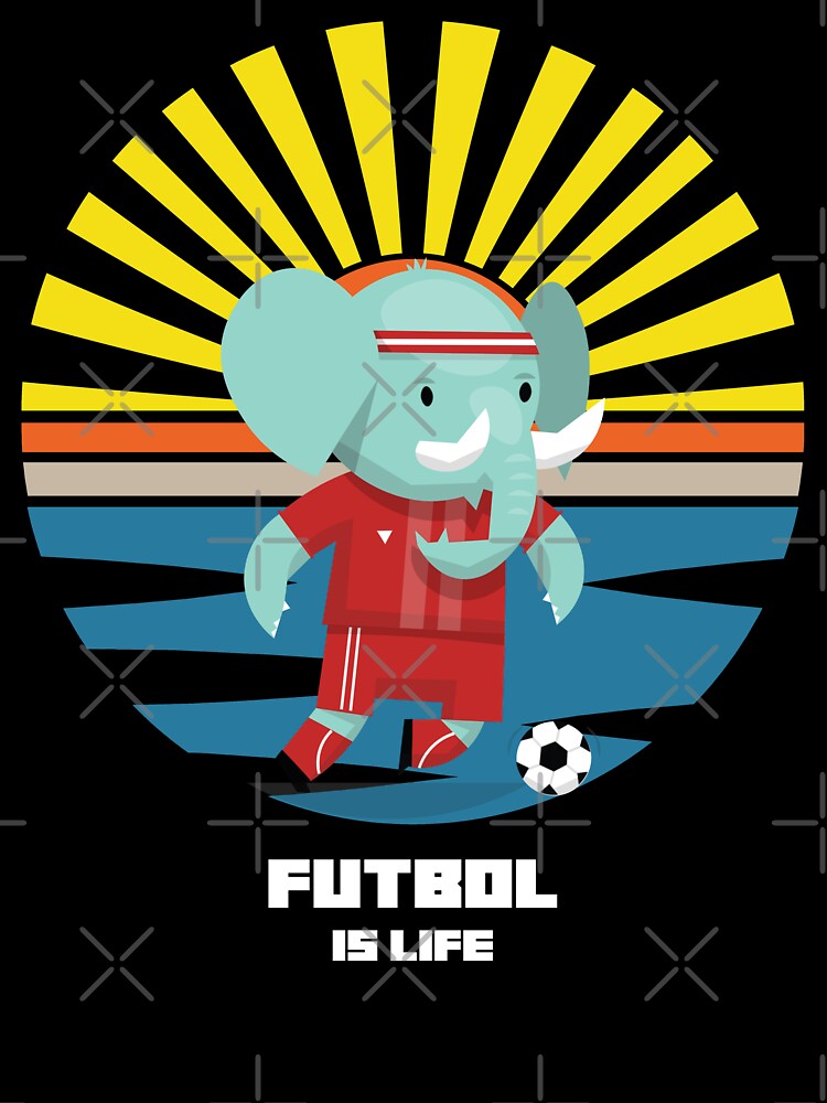 Futbol Is Life Elephant Soccer Super Star by TheWildFlix
