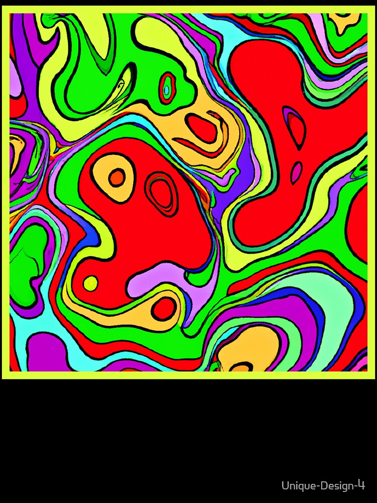 Vibrant And Colorful Abstract Pattern Art by Health And Fitness Posts e-Store