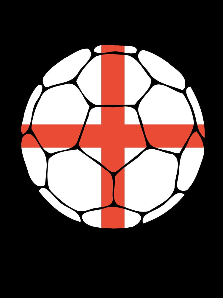 England Flag Soccer Ball by ehgraphics15