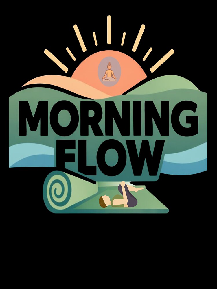 Morning Flow – Minimal Yoga Calm T-Shirt by RMTrendy