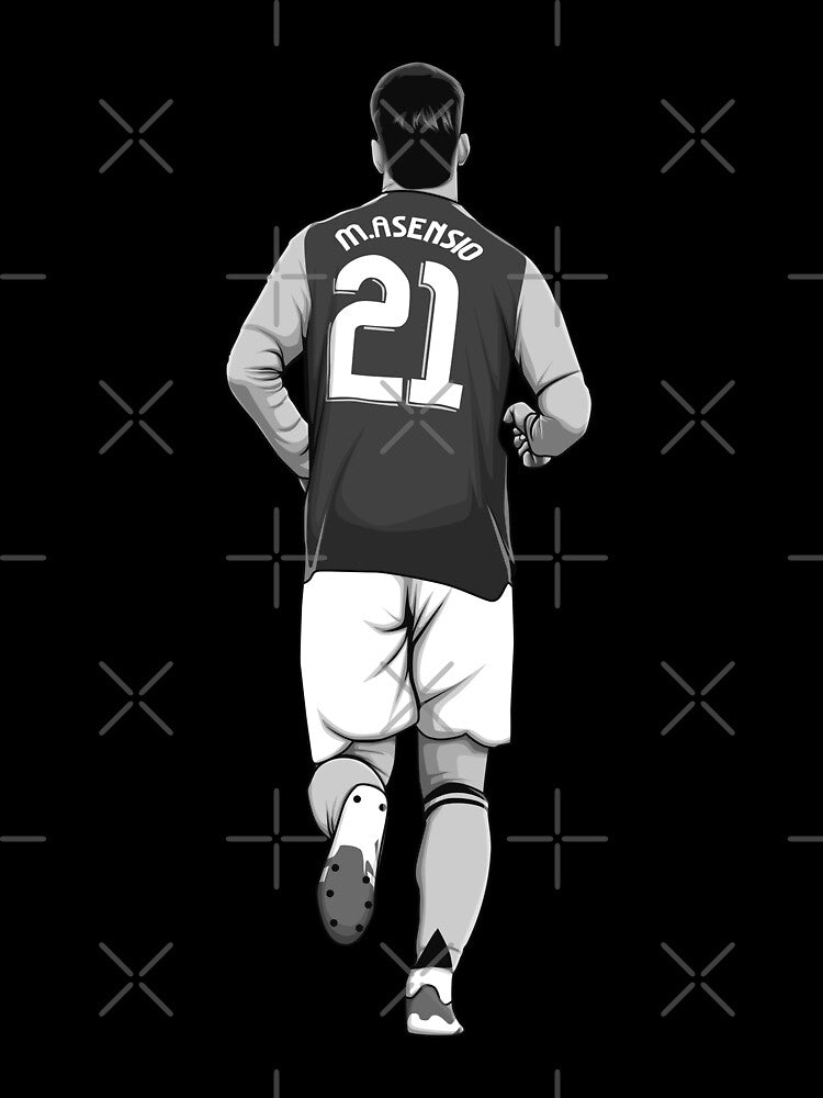 Marco Asensio Black and White Version by Aldduardo