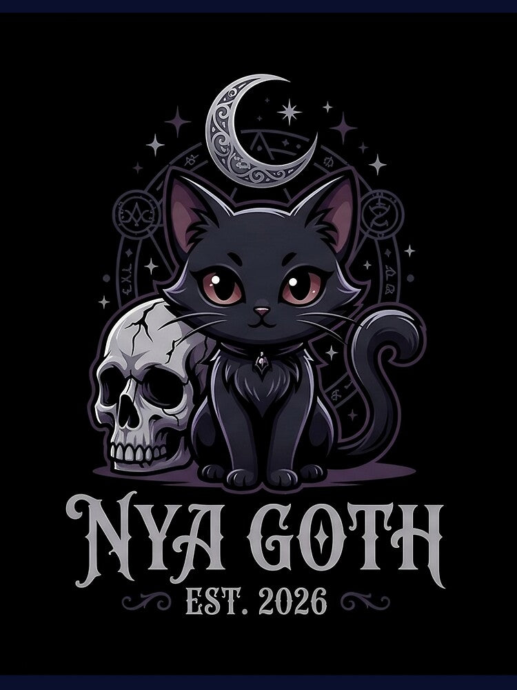 Nya Goth - Cyberpunk Occult Cat 2026 by Neo Tokio