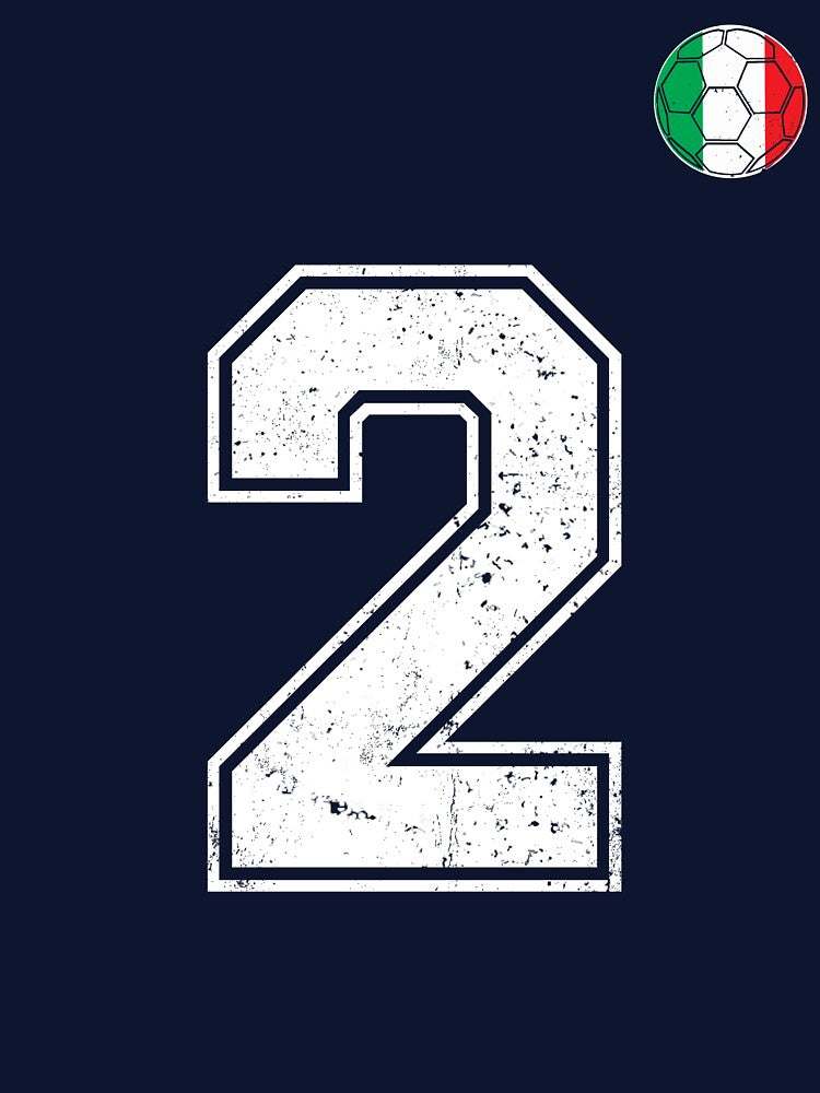 Italy Soccer Number 2 Vintage Sports Fan by RoyesButler