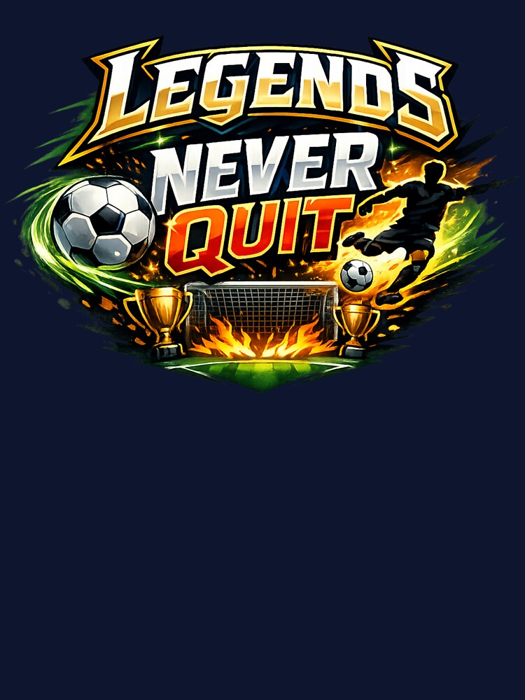Legends Never Quit Soccer | Motivational Sports by DNHZstore