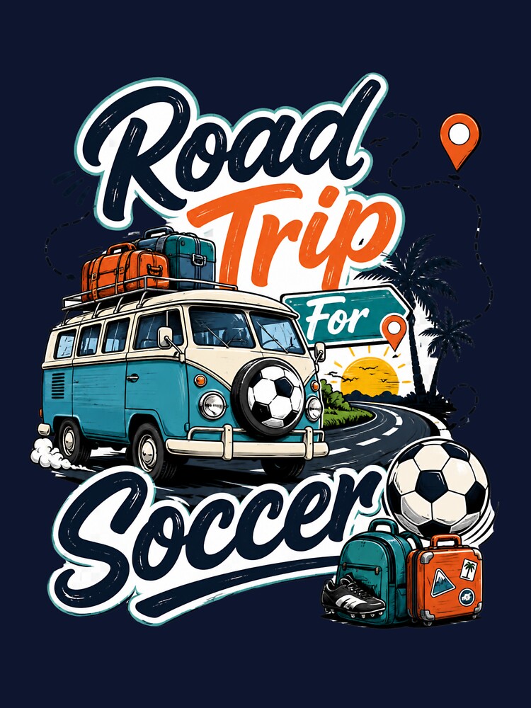 Road Trip For Soccer Travel Fan Design by Stickers  Designer