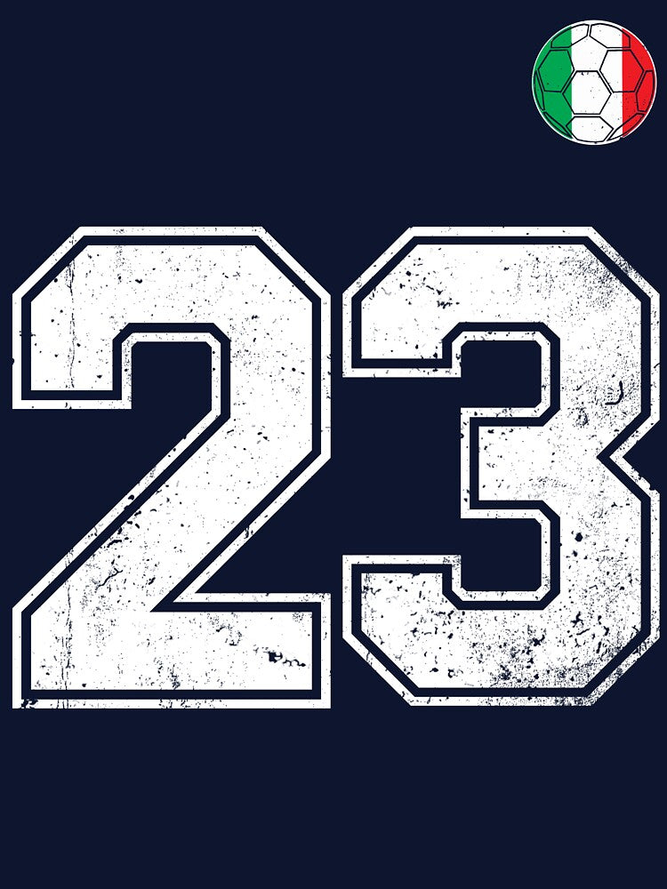 Italy Soccer Number 23 Vintage Sports Fan by RoyesButler