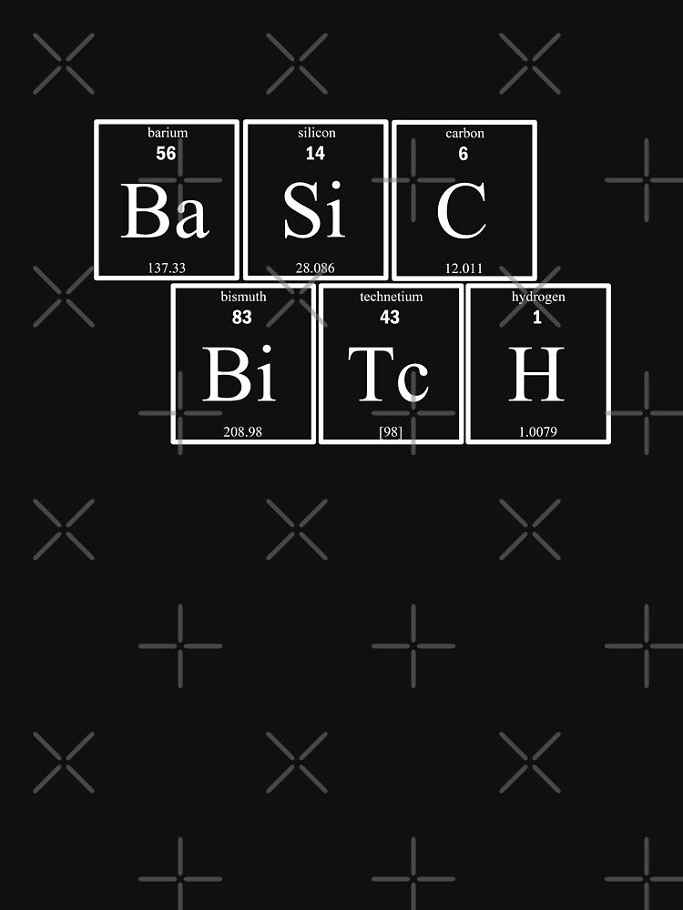 Basic Bitch (white) by triforkce