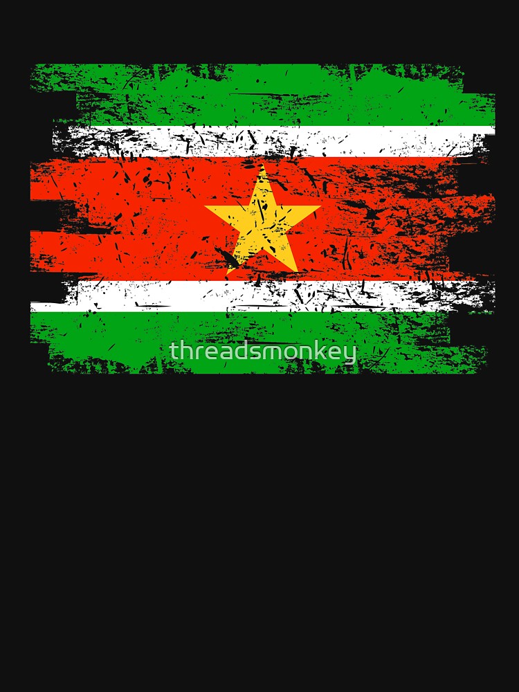 Suriname Flag Gift Country Patriotic Travel Shirt Americas Light by threadsmonkey