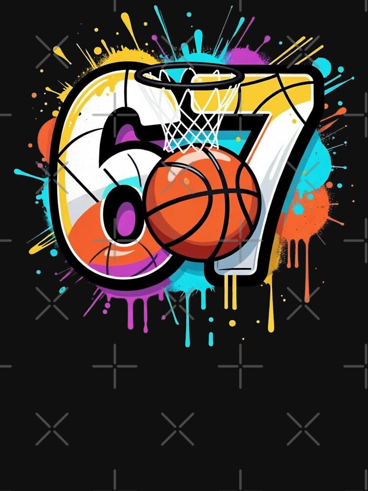 67 Basketball Six Seven 6 7 Meme Funny 67 Basketball by GrumpySableye