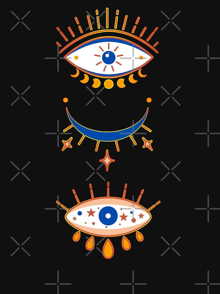 Evil Eyes Chakra Energy Meditation Hamsa Mystical Celestial by Nzgiftsandmore
