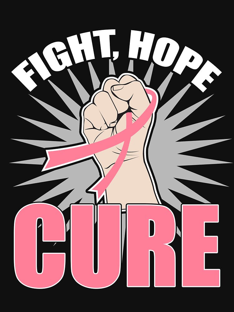 Fight Hope Cure Breast Cancer Awareness T-Shirt by AllStarMerch