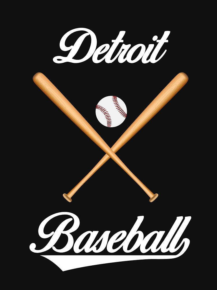 Detroit Baseball T-Shirt for Men and Women by AllStarMerch