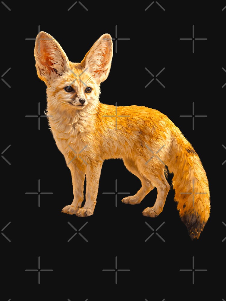 Fennec Fox T-Shirt - Desert Animal Tee - Impressionist Wildlife Shirt by Art Lea