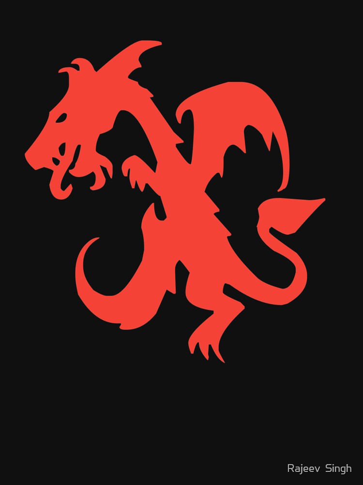 Dragon Initial Monogram X by Rajeev  Singh