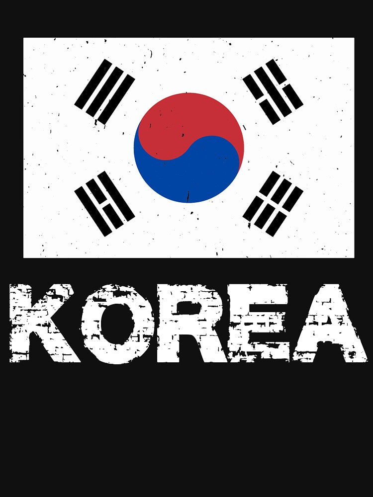 South Korea Flag T-Shirt for Men and Women by AllStarMerch