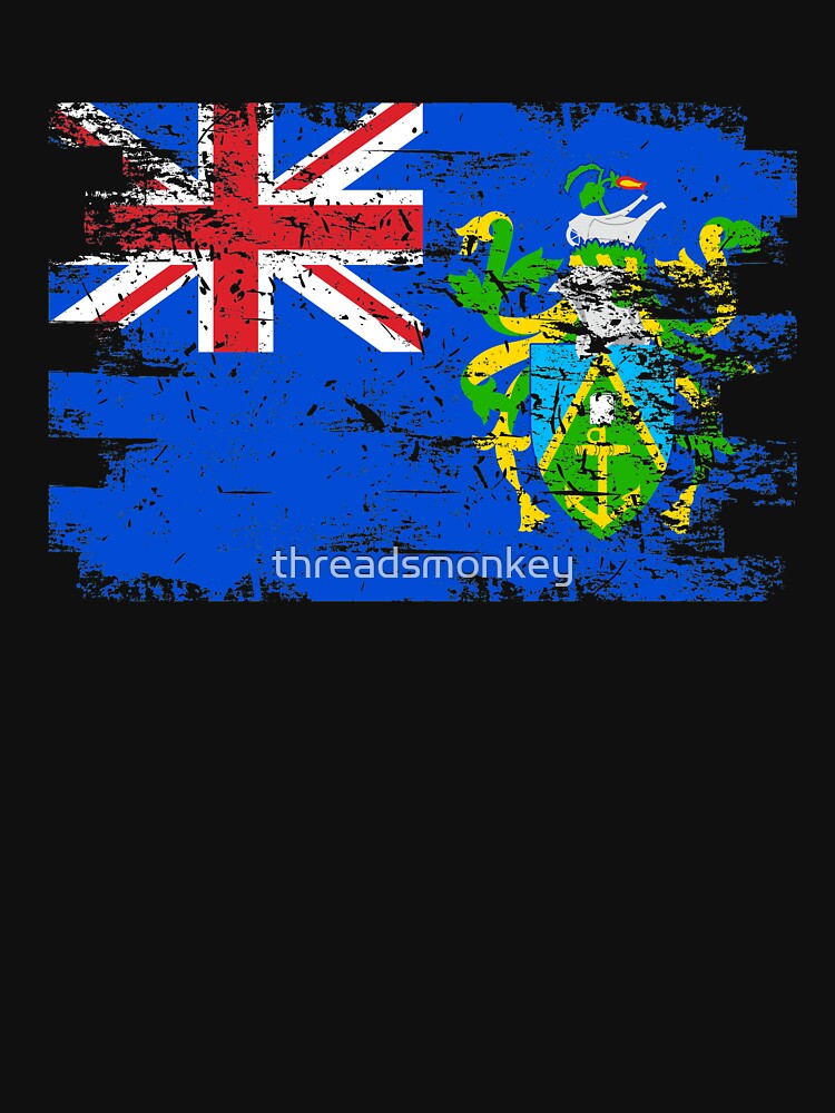 Pitcairn Islands Shirt Gift Country Flag Patriotic Travel Oceania Light by threadsmonkey