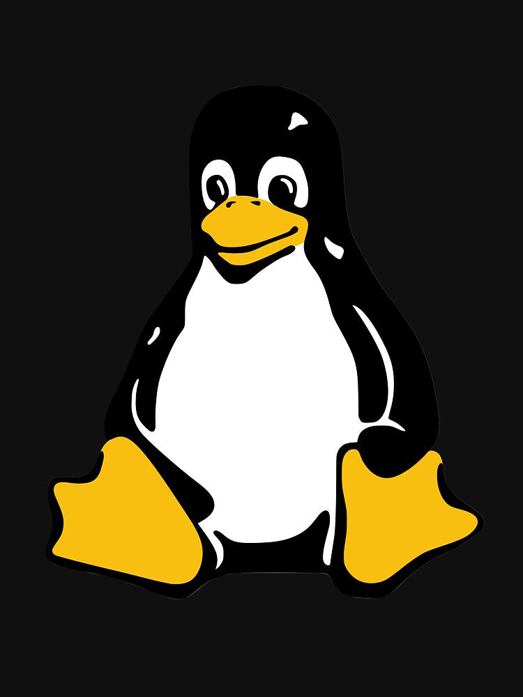 Tux Mascot T-Shirt Penguin Linux Logo by Rainwater Merch