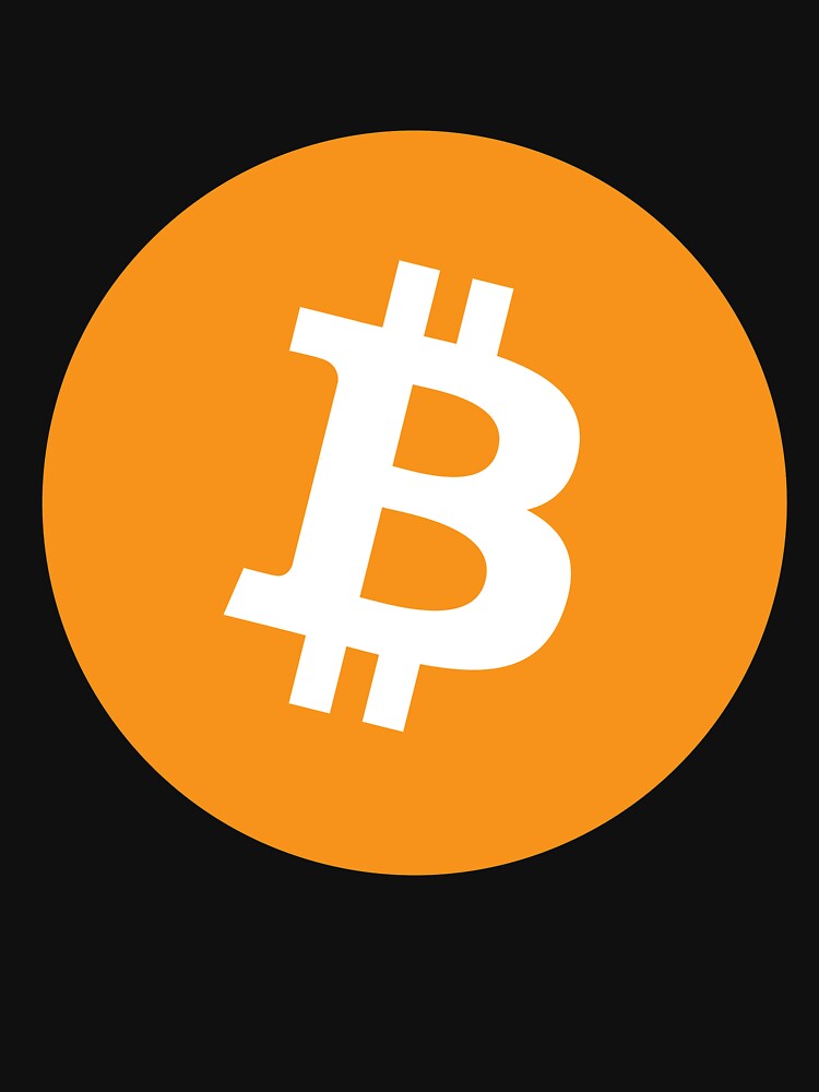 Bitcoin Official Logo Large Long Sleeve T-Shirt by Rainwater Merch
