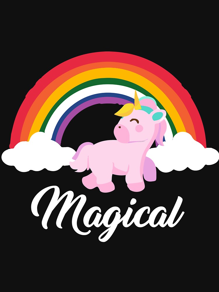 Cute Magical Unicorn T-Shirt by AllStarMerch