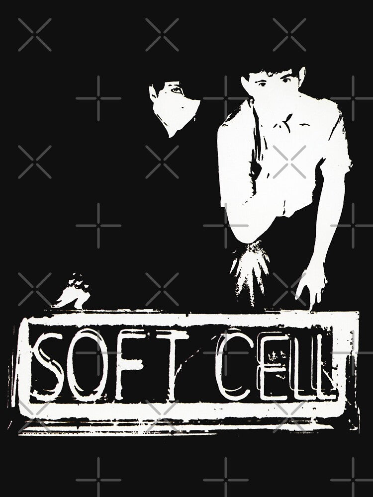 Soft cell black and white 80s synthpop by Onyria Art