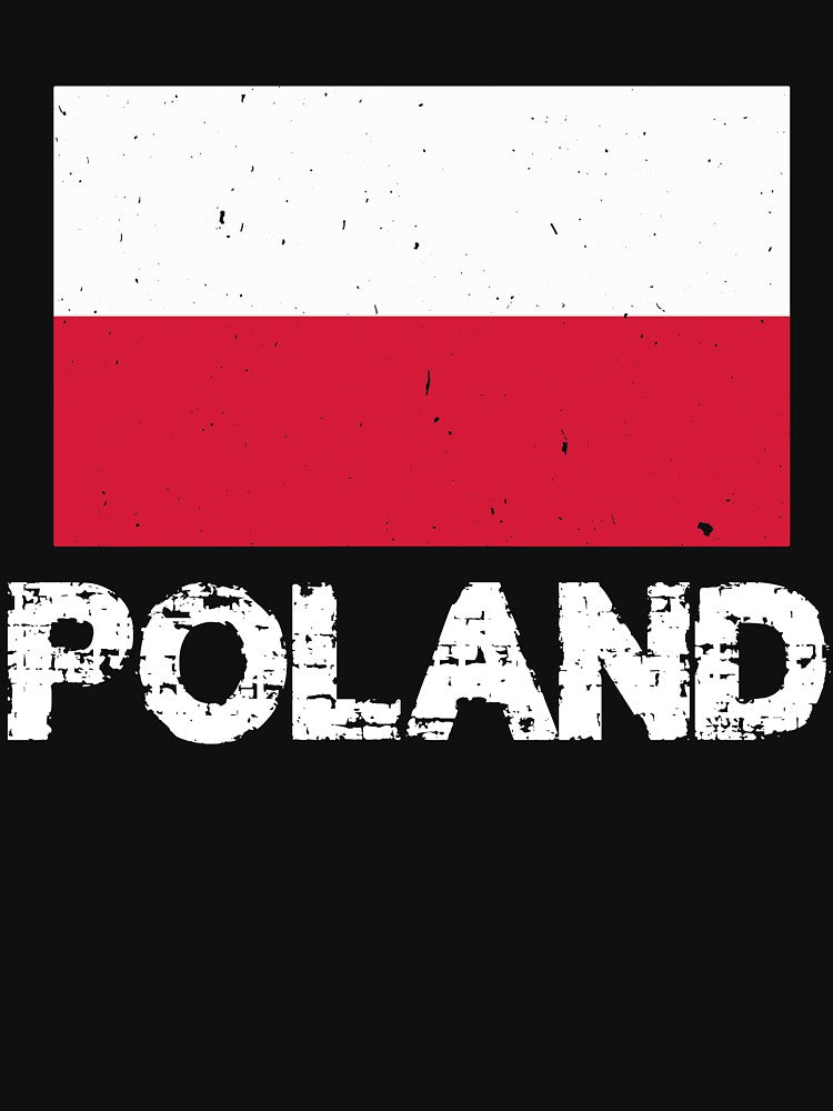 Poland Flag T-Shirt for Men and Women by AllStarMerch
