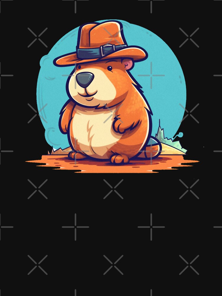 cowboy capybara by Edszart