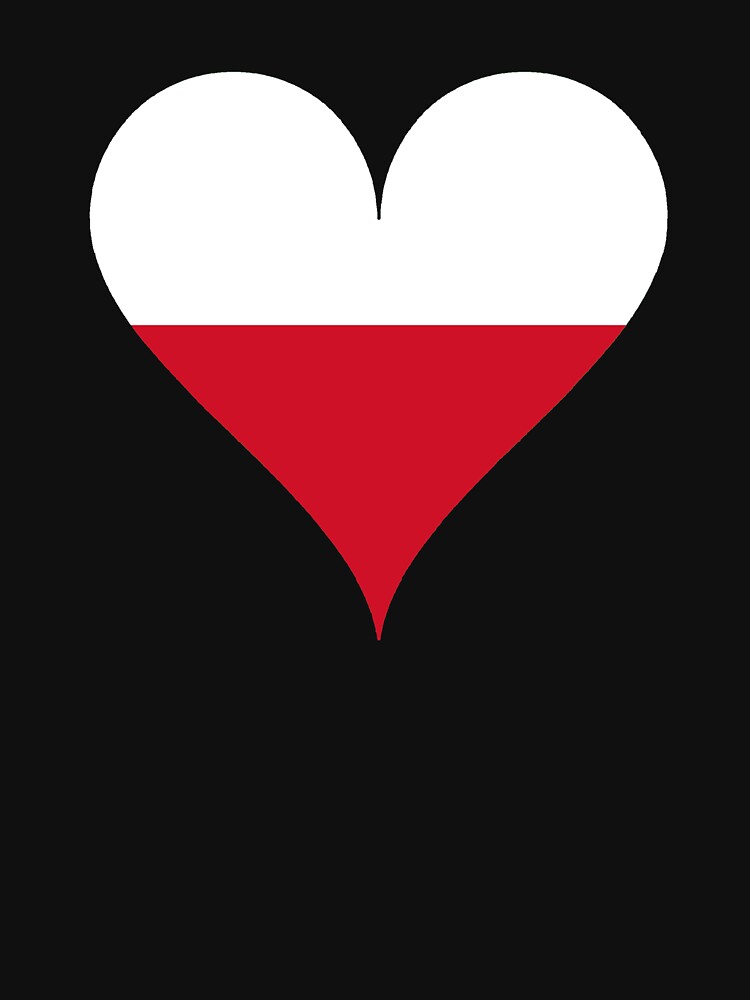 Poland Flag Heart by Vanover Designs