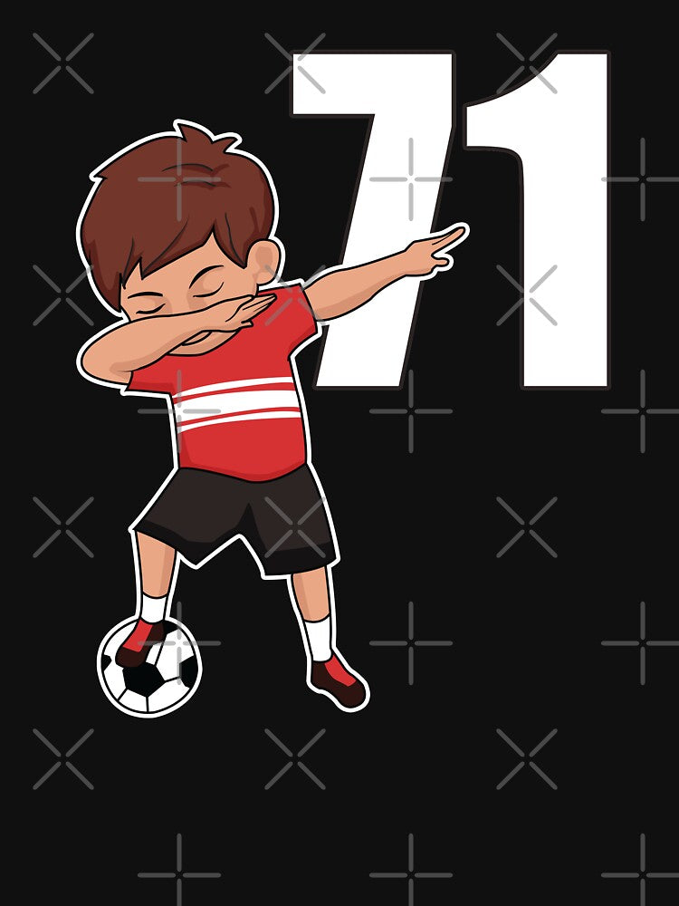Awesome Soccer Player Number 71 Soccer Athlete Athletic Sports Team by VollLaser