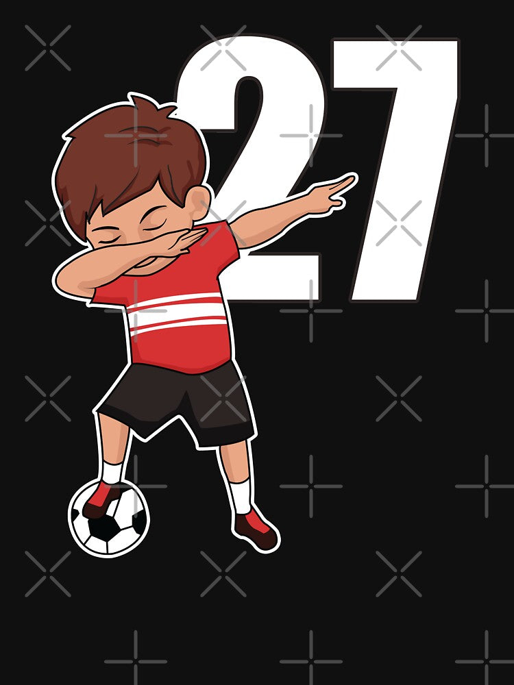 Awesome Soccer Player Number 27 Soccer Athlete Athletic Sports Team by VollLaser