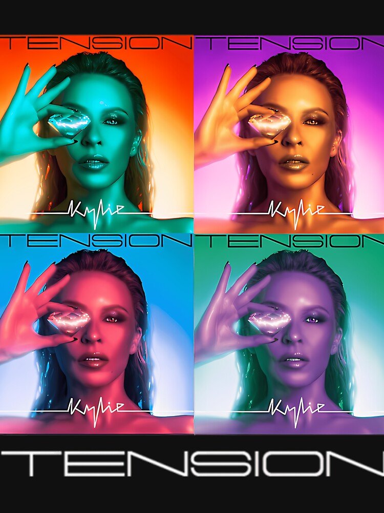 Colorful Album Grid Art For Music Loers For Kylie Minogue Fans by FlashpointMerch