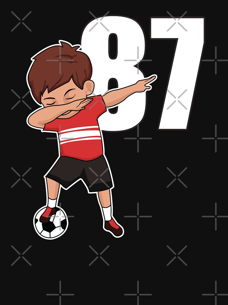 Awesome Soccer Player Number 87 Soccer Athlete Athletic Sports Team by VollLaser