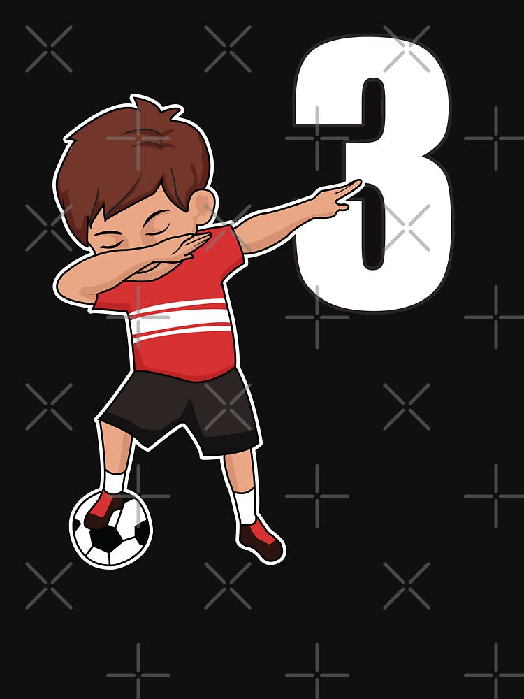 Awesome Soccer Player Number 3 Soccer Athlete Athletic Sports Team by VollLaser