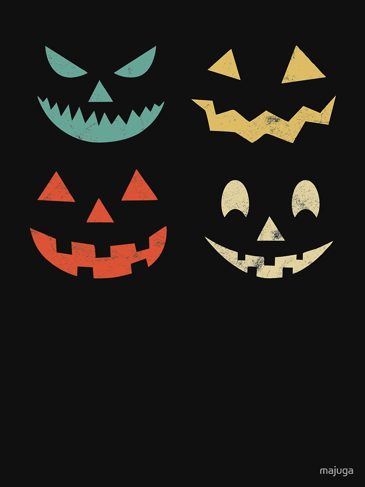 Vintage Halloween Pumpkin Funny Retro Gift by majuga