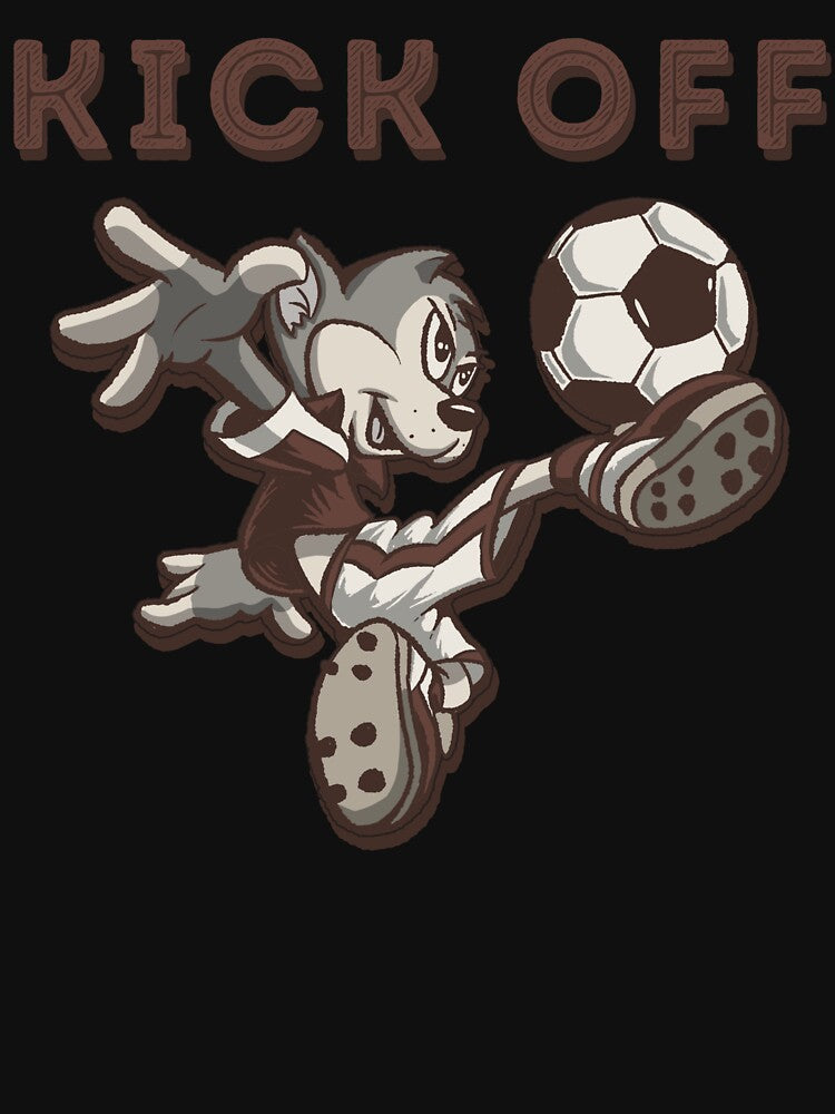 kick off vintage cute cartoon football player cat mascot - embroidery iron patch textured graphic artwork by hayrpictures
