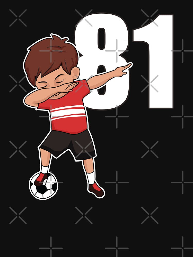 Awesome Soccer Player Number 81 Soccer Athlete Athletic Sports Team by VollLaser