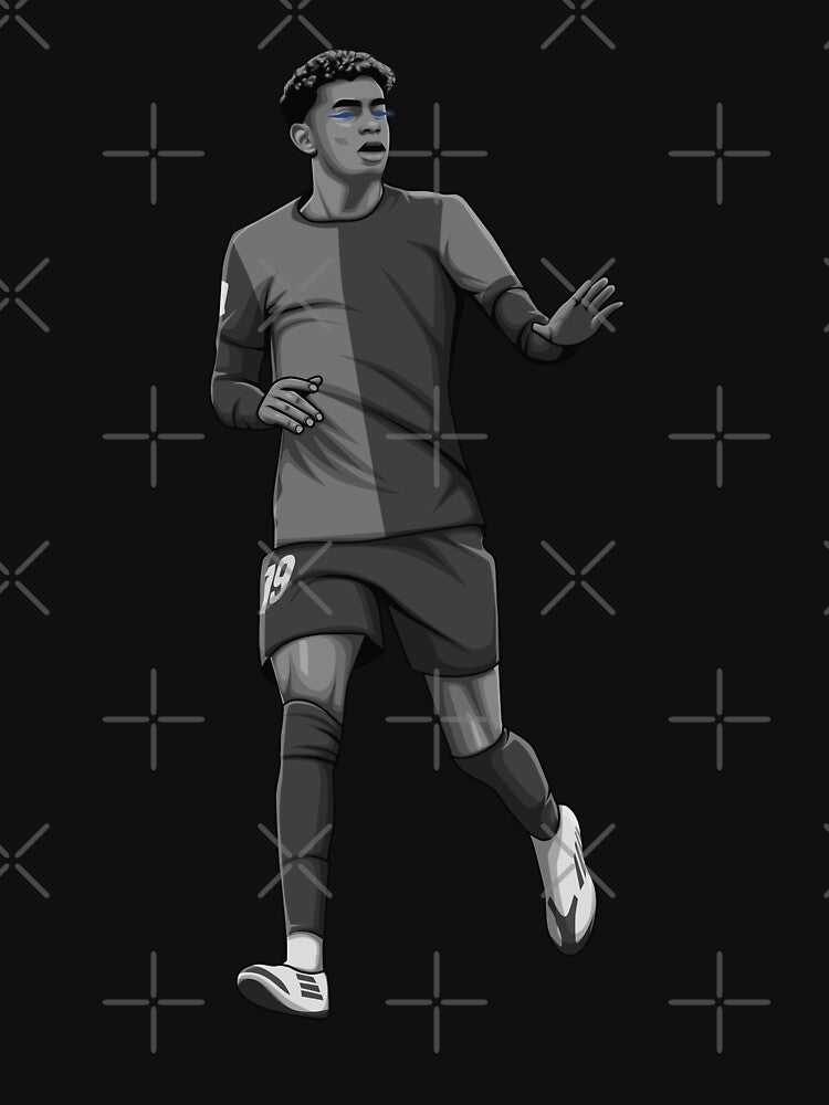 Lamine Yamal Black and White Version by Aldduardo