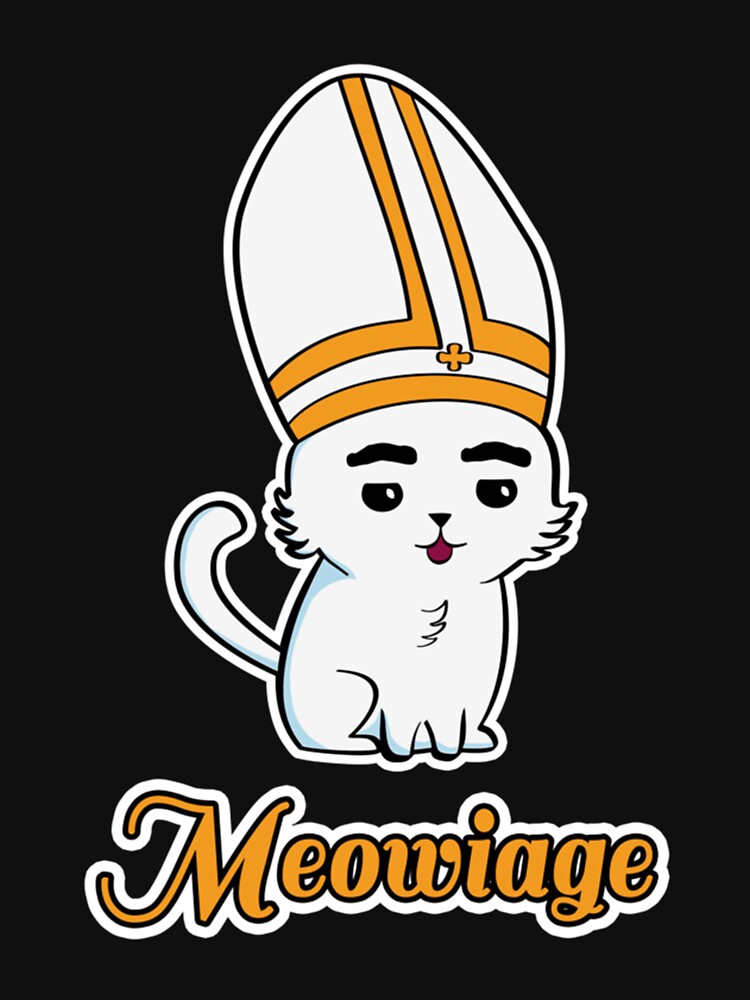 Meowiage Funny Cat Parody Marriage Priest by EdieWoolfIllo