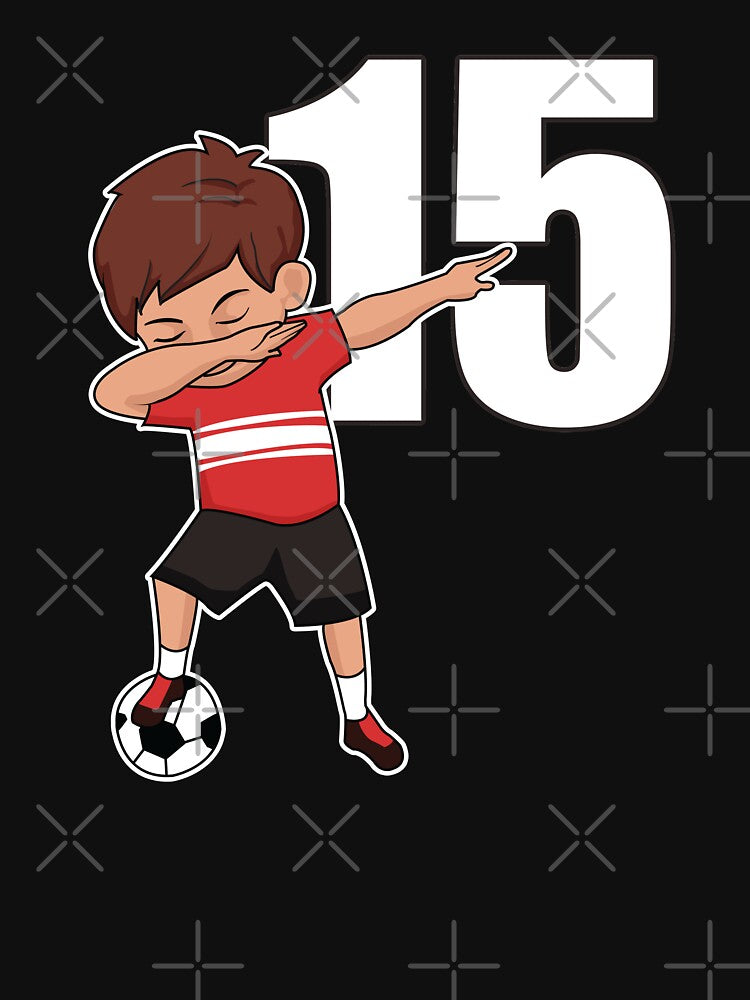 Awesome Soccer Player Number 15 Soccer Athlete Athletic Sports Team by VollLaser