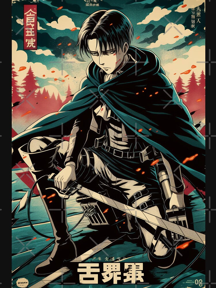 Levi Ackerman Chad Energy by AnimeArsenalPrints