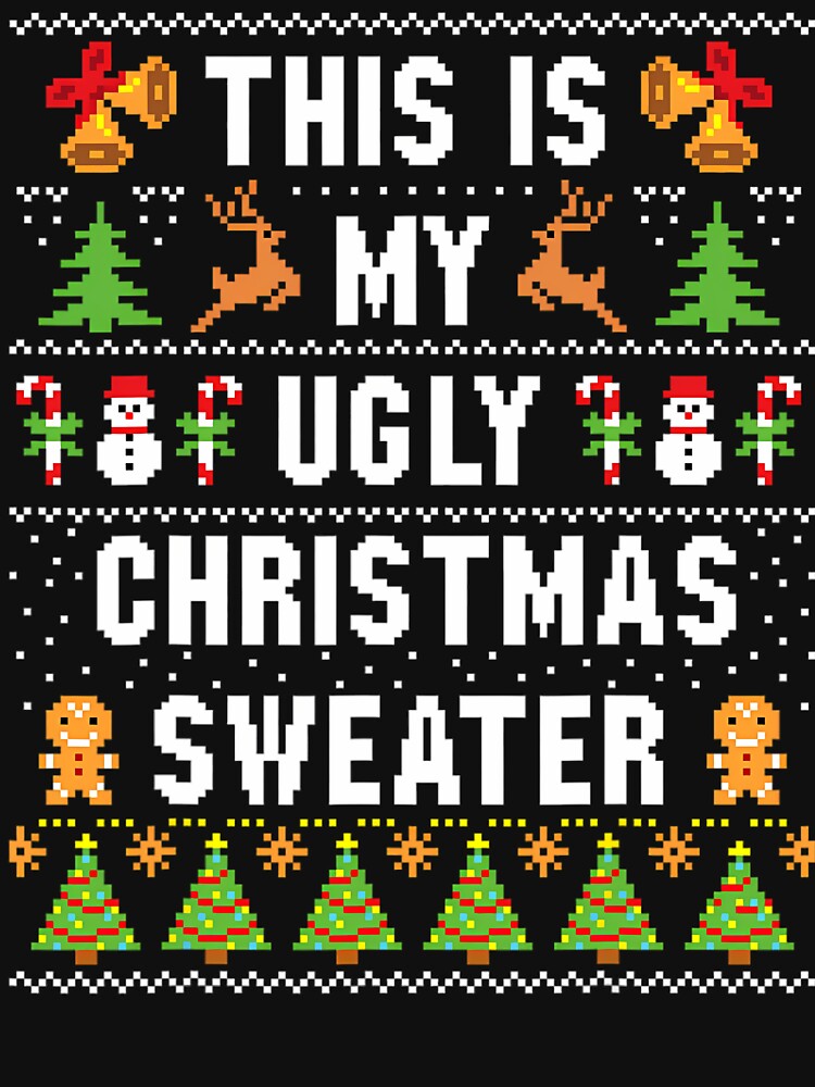 This Is My Ugly Sweater Funny Christmas Short Sleeve by obuabandeppym