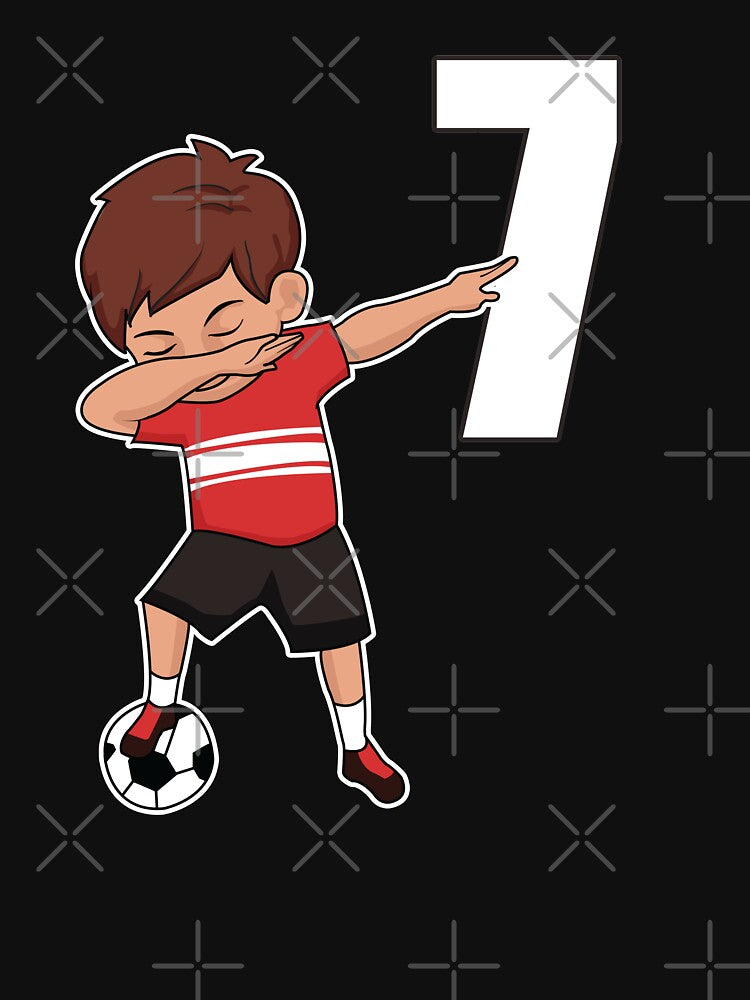 Awesome Soccer Player Number 7 Soccer Athlete Athletic Sports Team by VollLaser