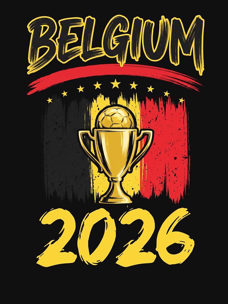 Belgium 2026 Soccer Football World Cup Fan Supporter National Team by SofenArt