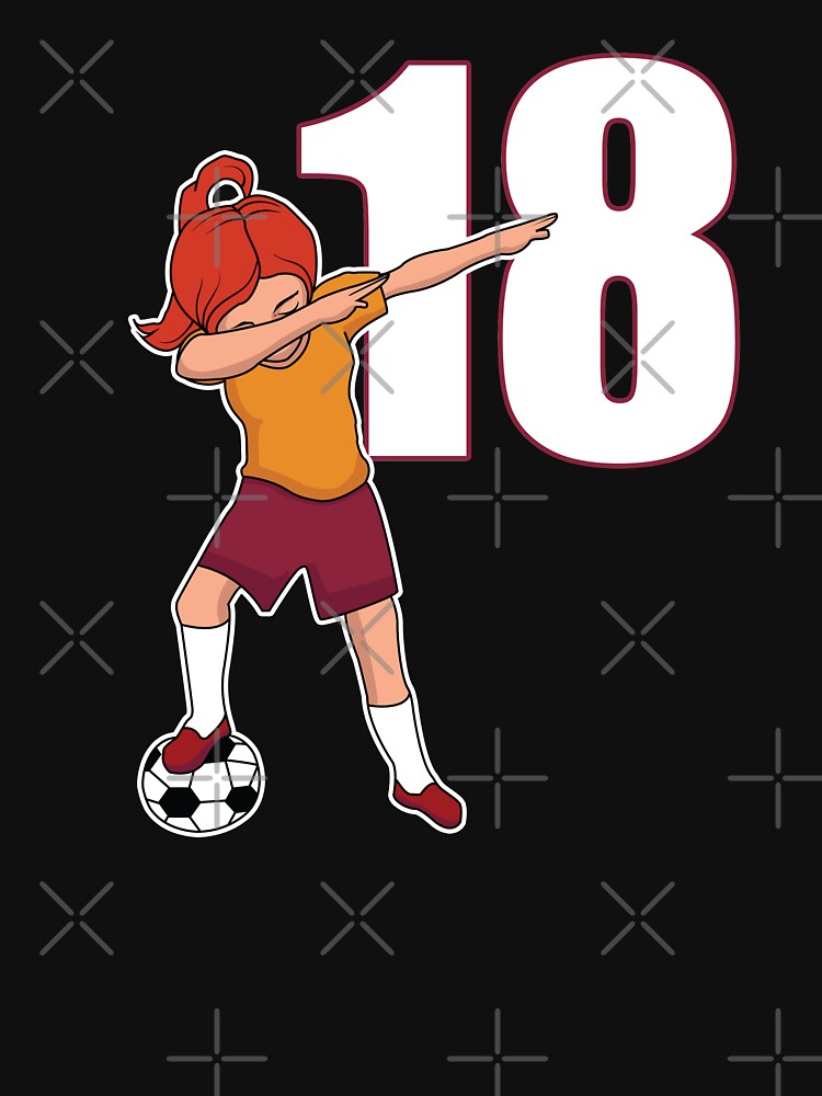 Awesome Soccer Player Number 18 Soccer Athlete Athletic Sports Team by VollLaser